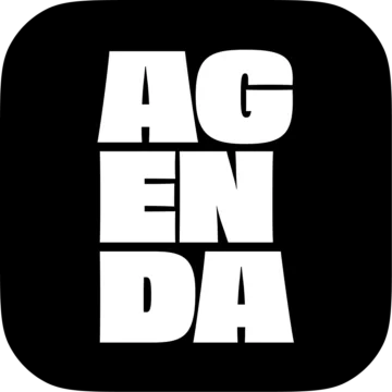Agenda app logo svart